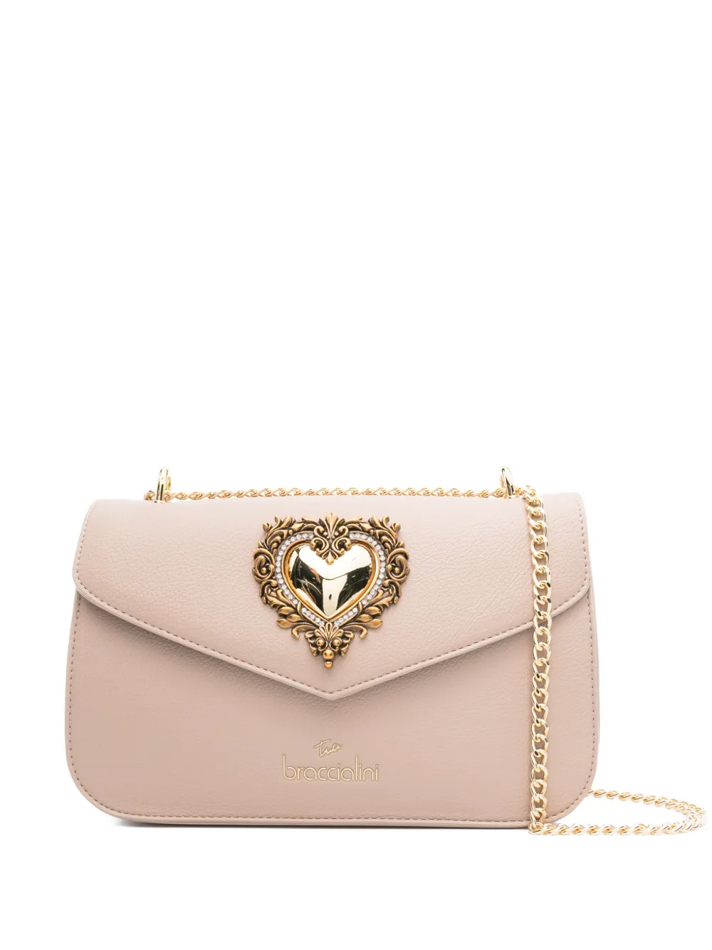 Braccialini Heart-appliqué Cross Body Bag In Neutral