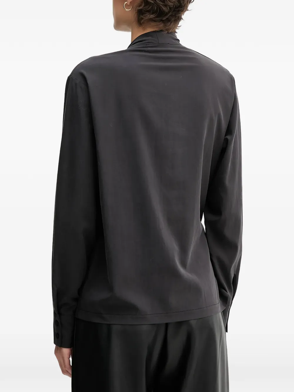  Sandro Ferrone Tie-neck Blouse - Black 