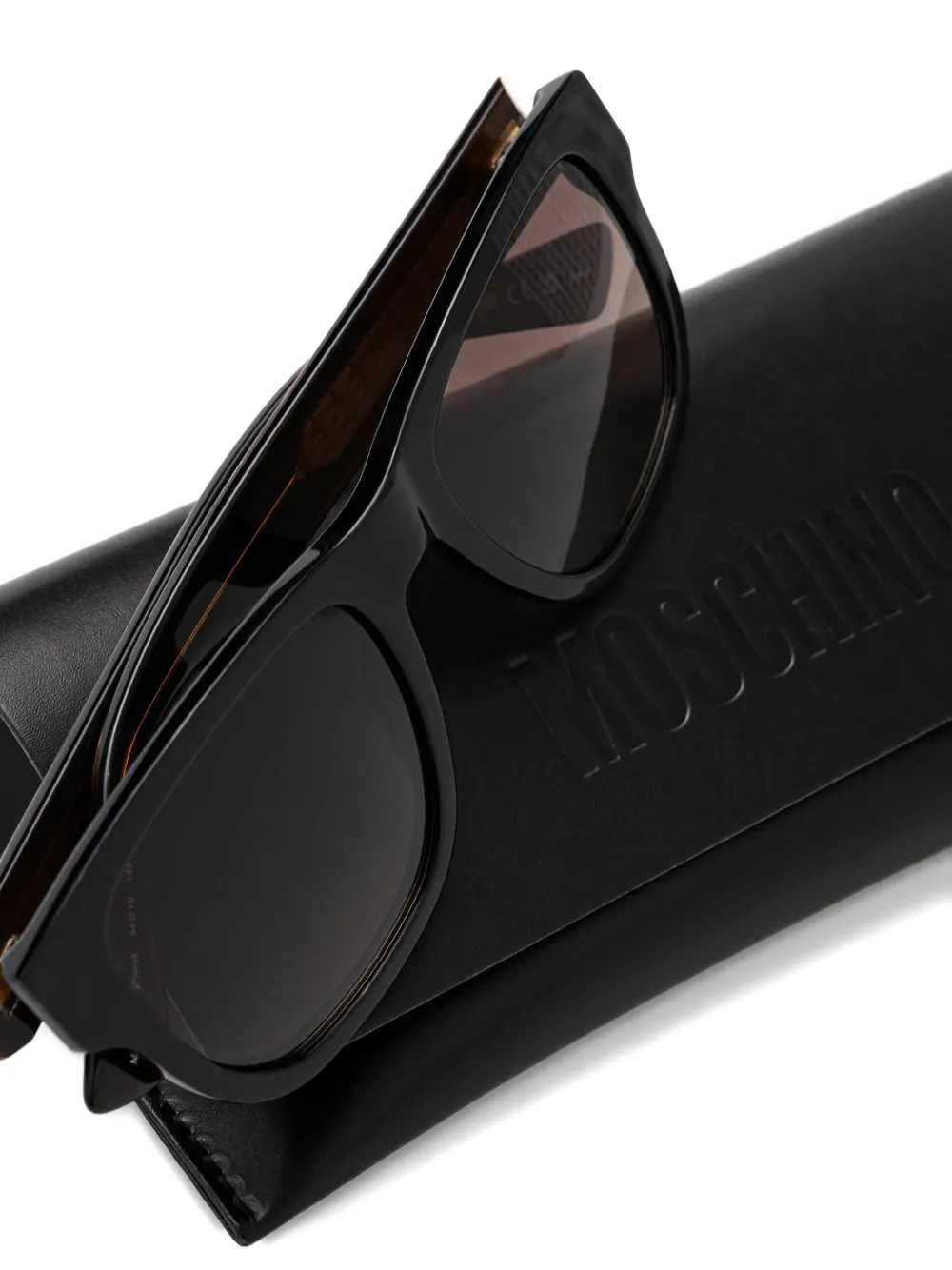 Moschino Eyewear Zonnebril met vierkant montuur Zwart