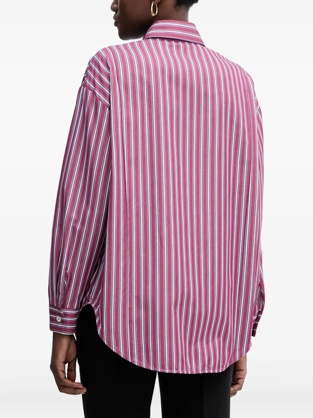  Simona Corsellini Striped Buttoned Shirt - Red 