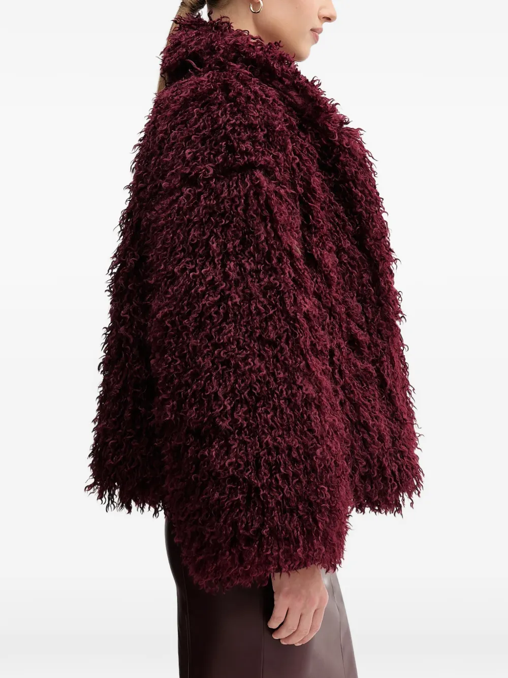  Sandro Ferrone Long-sleeves Coat - Red 