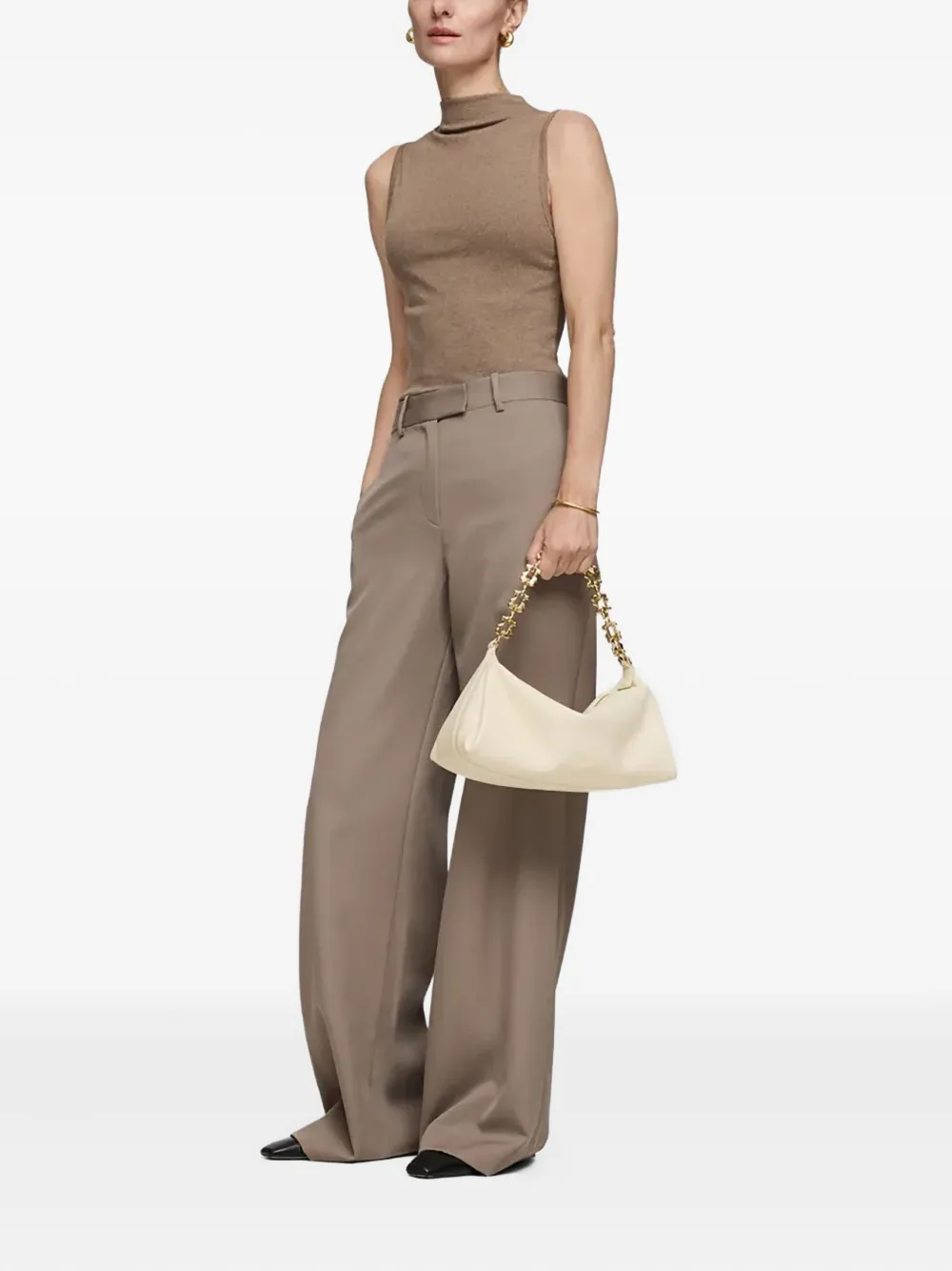 TOUS Medium schoudertas met kettingband - Beige