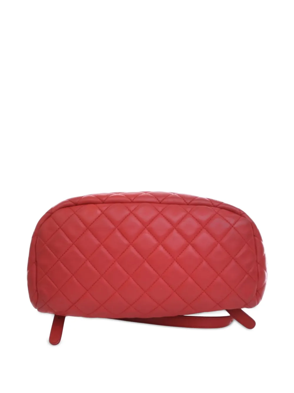 Pre-owned Chanel 2016-2017 Medium Lambskin Urban Spirit Backpack In Red