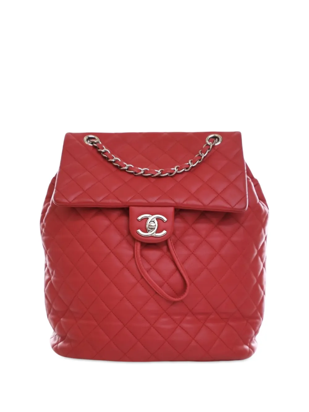 CHANEL Pre-Owned 2016-2017 ミディアム ラムスキン アーバンスピリット バックパック - レッド CHANEL Pre-Owned 2016-2017 ミディアム ラムスキン アーバンスピリット バックパック - レッド