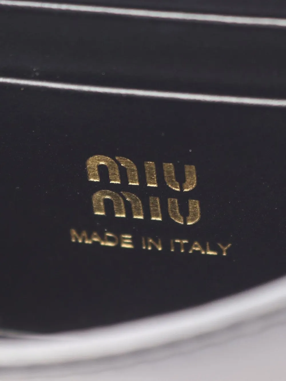 MIU MIU Pre-owned 2010-2025 Leather Shoulder Wallet Small Wallets In Black