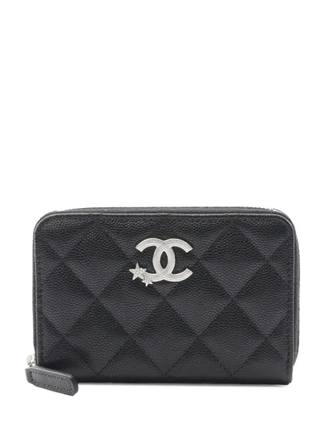CHANEL Pre-Owned 2021-2025 CC Quilted Caviar Coco Star Wallet small wallets
