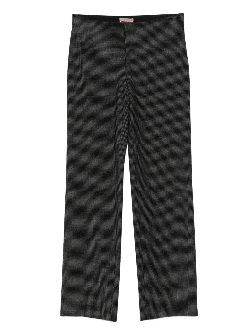 Romeo Gigli Pre-Owned Pantaloni in pied-de-poule anni '97-'98 - Nero