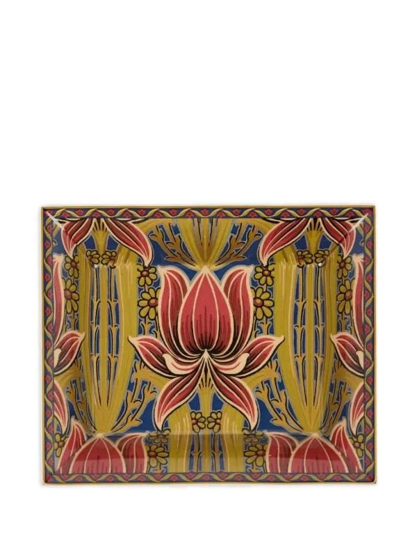 ETRO HOME ポーセリン トレイ 20cm x 16cm | イエロー | FARFETCH JP