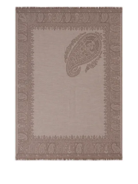 ETRO HOME manta con motivo floral de cachemira (140 cm x 180 cm)