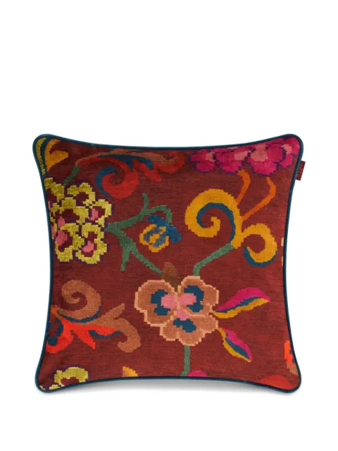 ETRO HOME cojín de terciopelo con motivo floral (45x45cm)