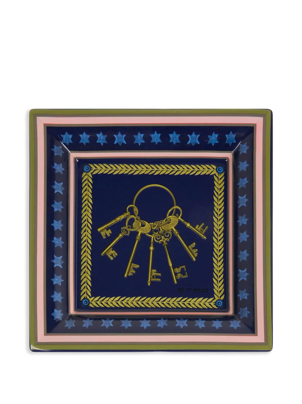 ETRO HOME Vassoio (20cm x 20cm) - Blu