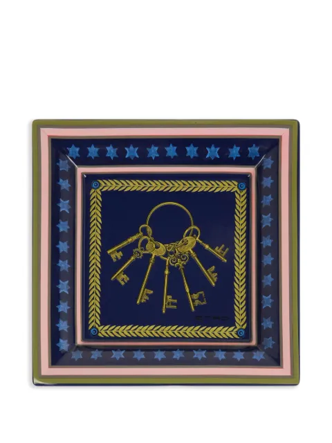 ETRO HOME ceramic tray (20cm x 20cm)