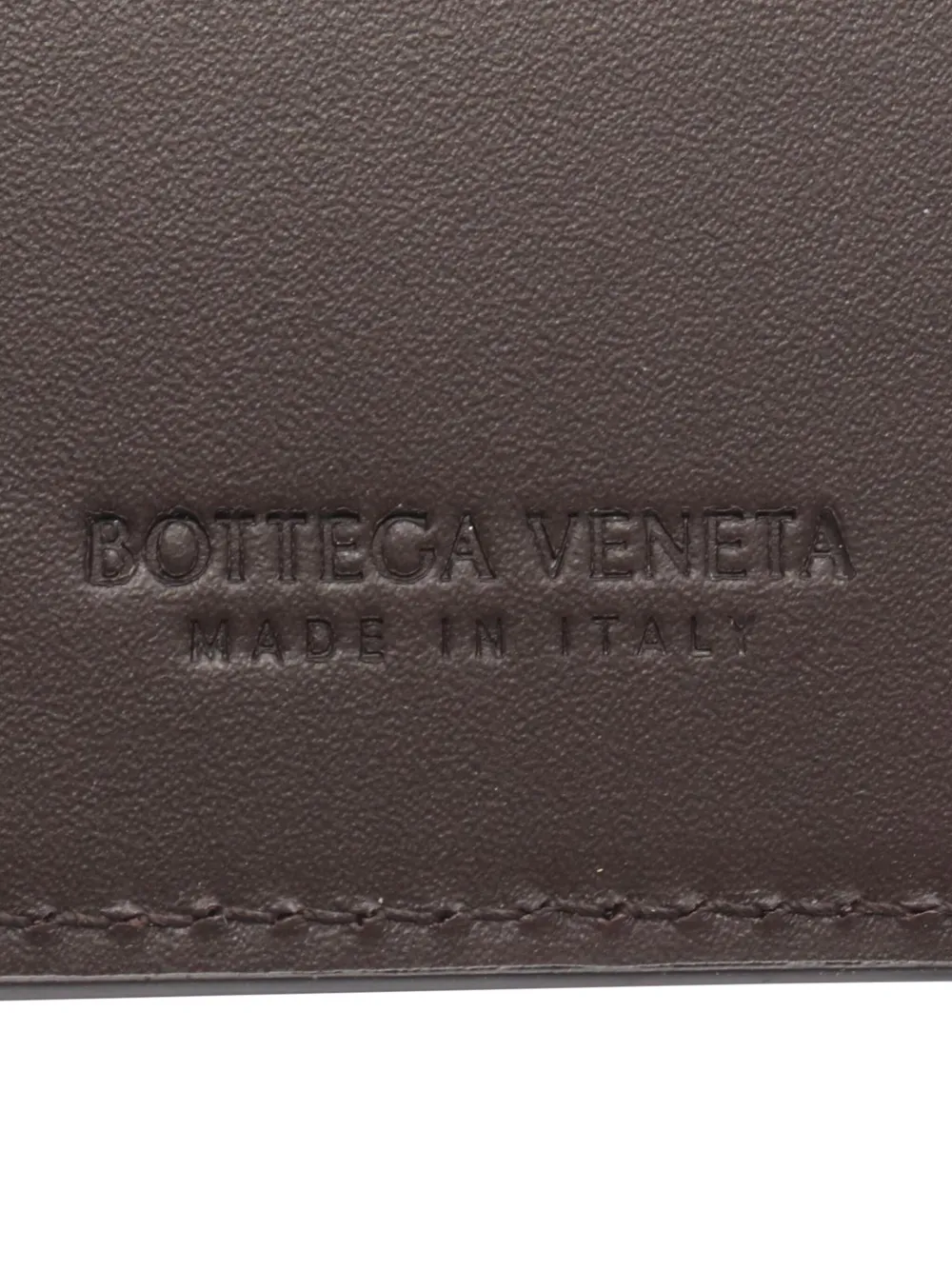 Pre-owned Bottega Veneta 2012-2025 Leather Intrecciato Card Holder In Brown