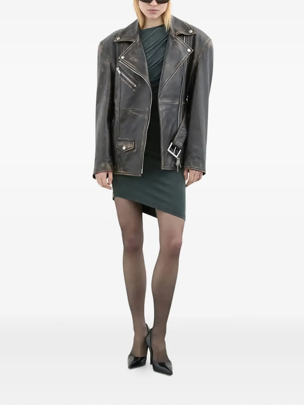 Halfboy belted biker jacket | Biker Jackets | Image 2