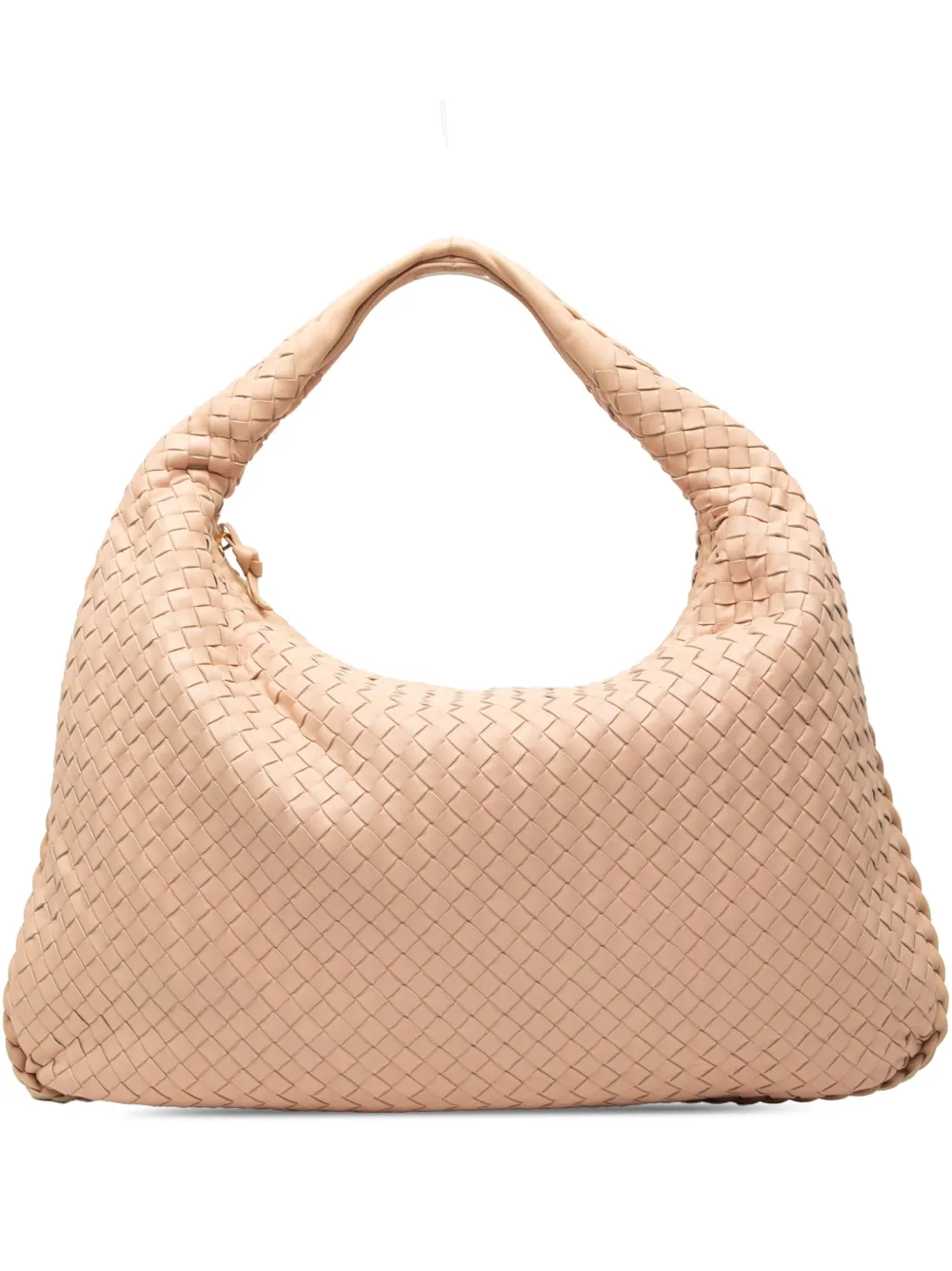 Click to view more detailed imagery on our partner's website Pre-owned Bottega Veneta 2012-2025 Medium Nappa Intrecciato Veneta Hobo Bag In Brown