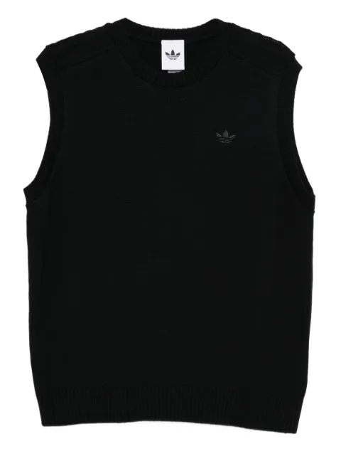 adidas logo knitted gilet