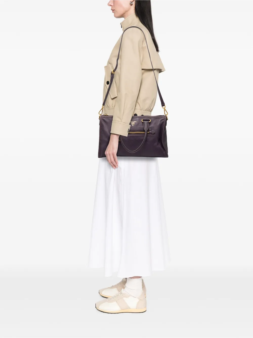 Prada Pre-Owned 2013-2025 Vitello Daino Zip Top satchel | Pre-Owned | Image 2