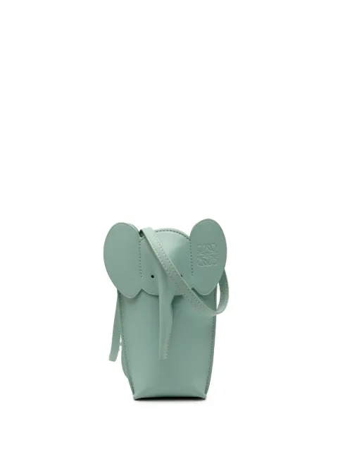 Loewe Pre-Owned bolsa crossbody Leather Elephant Pocket 2022