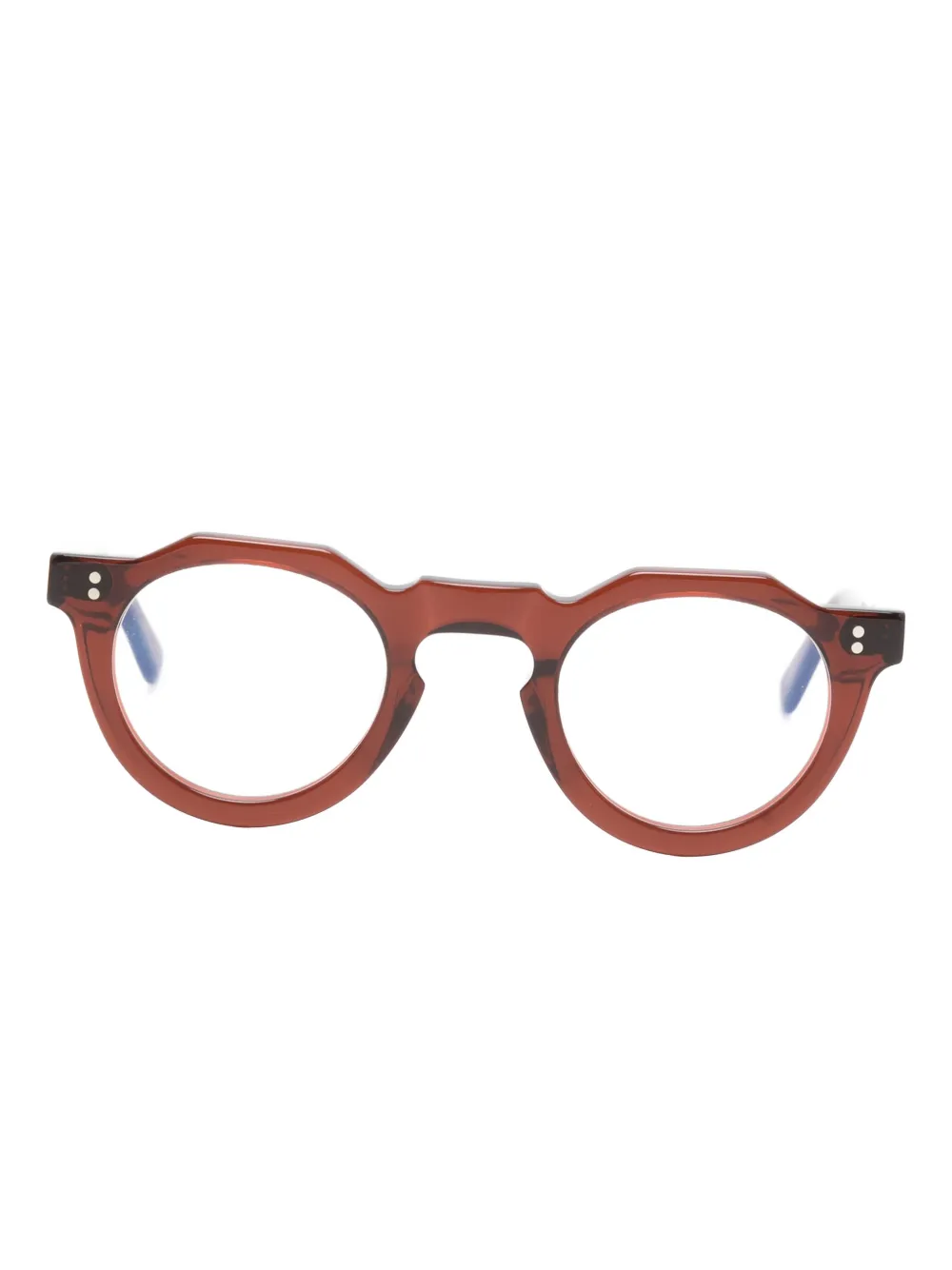 Lesca Occhiali da sole Pica tondi - Marrone