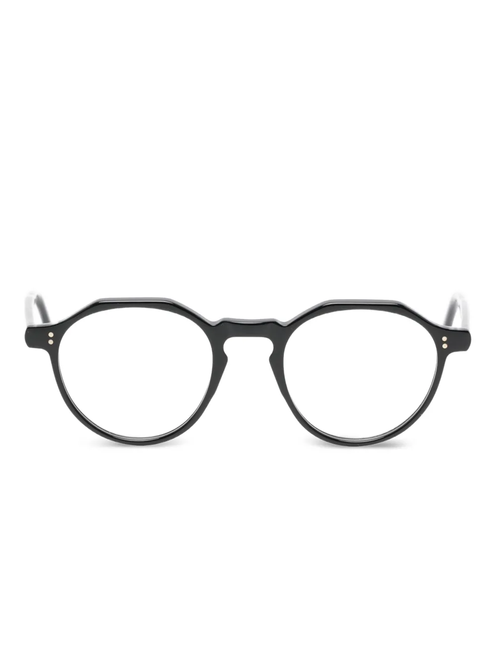 Lesca Icon XL round-frame glasses | Black | Image 1