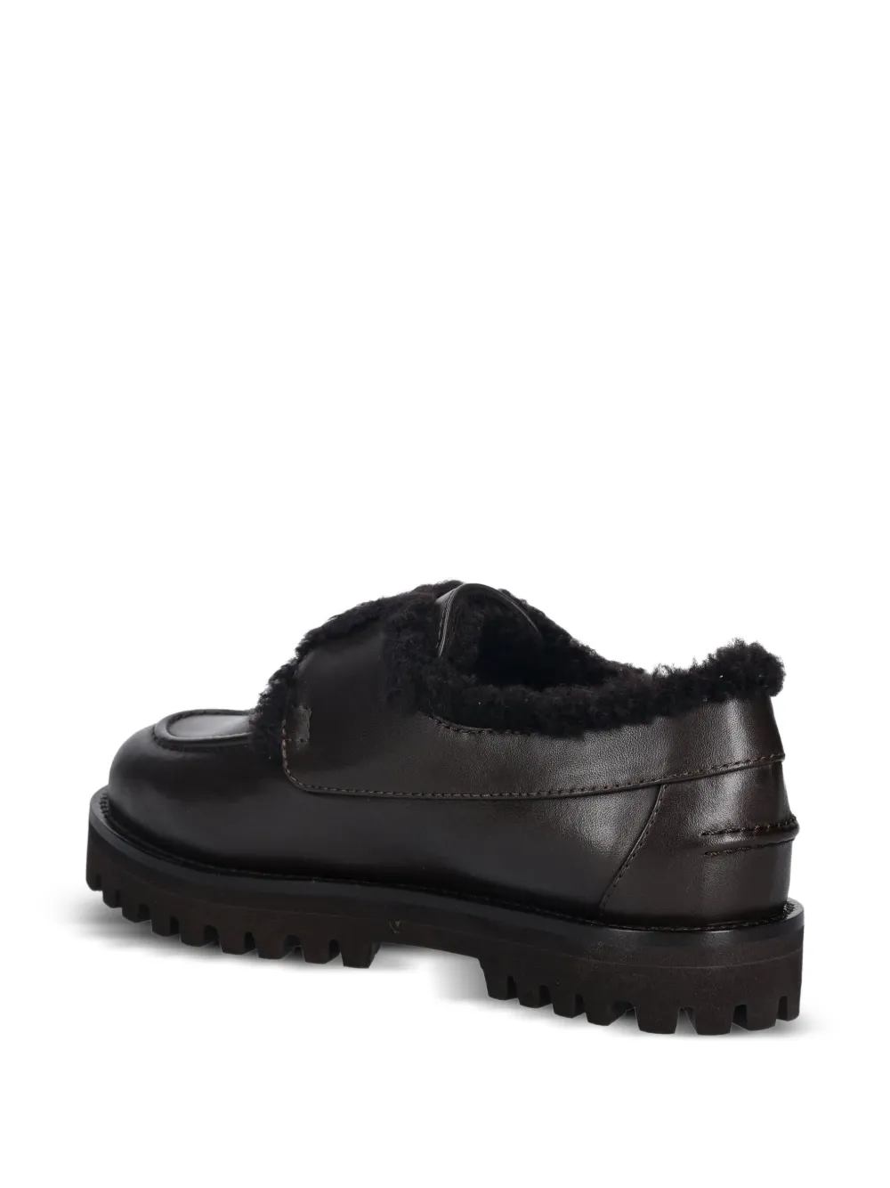 Le Silla shearling lug-sole lace-up shoes Bruin