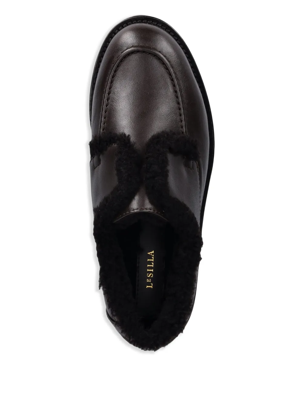 Le Silla shearling lug-sole lace-up shoes Bruin