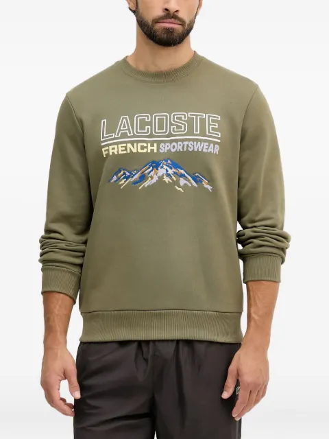 Lacoste embroidered crew-neck sweatshirt