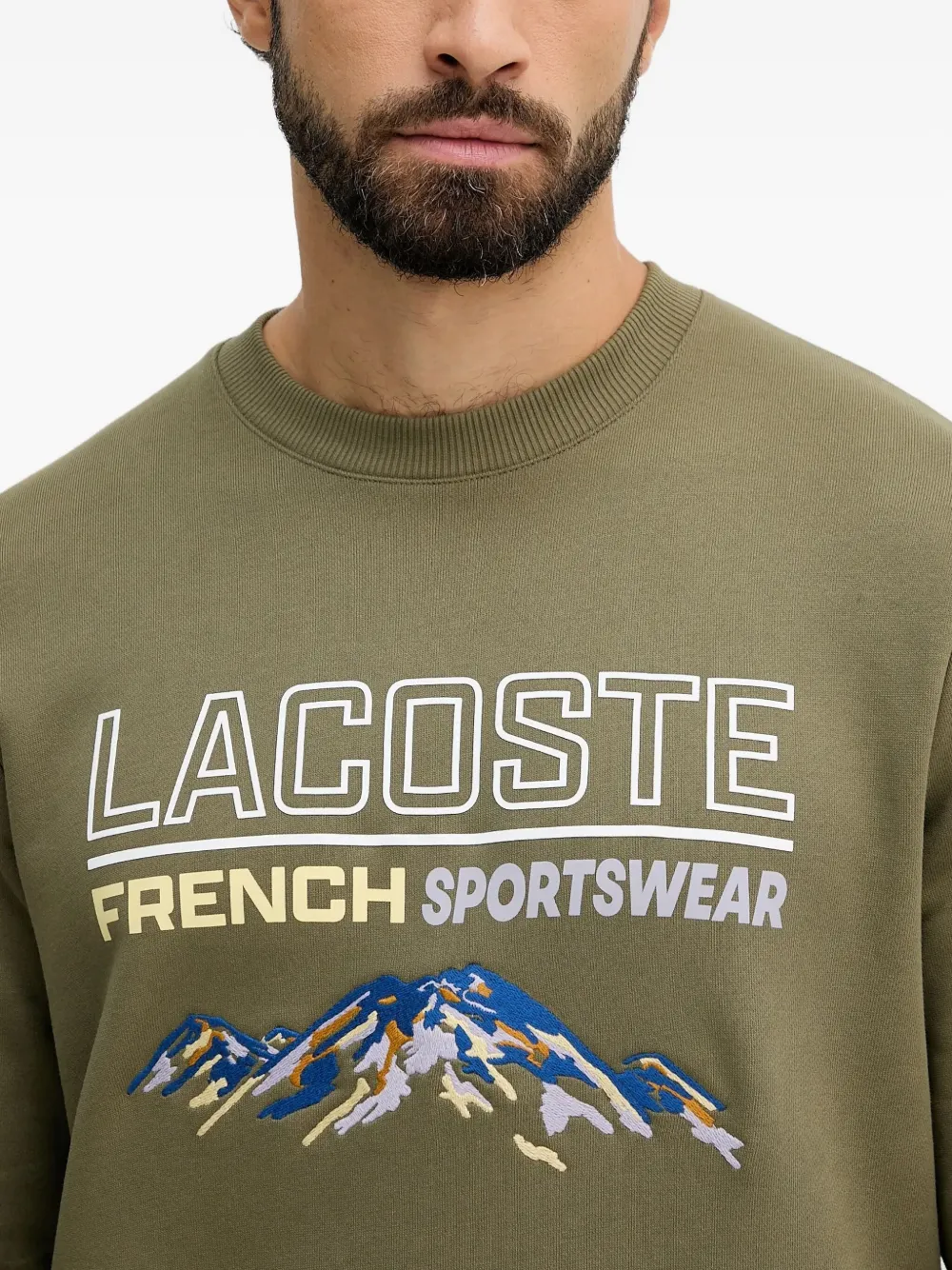 Lacoste Sweater met ronde hals Groen