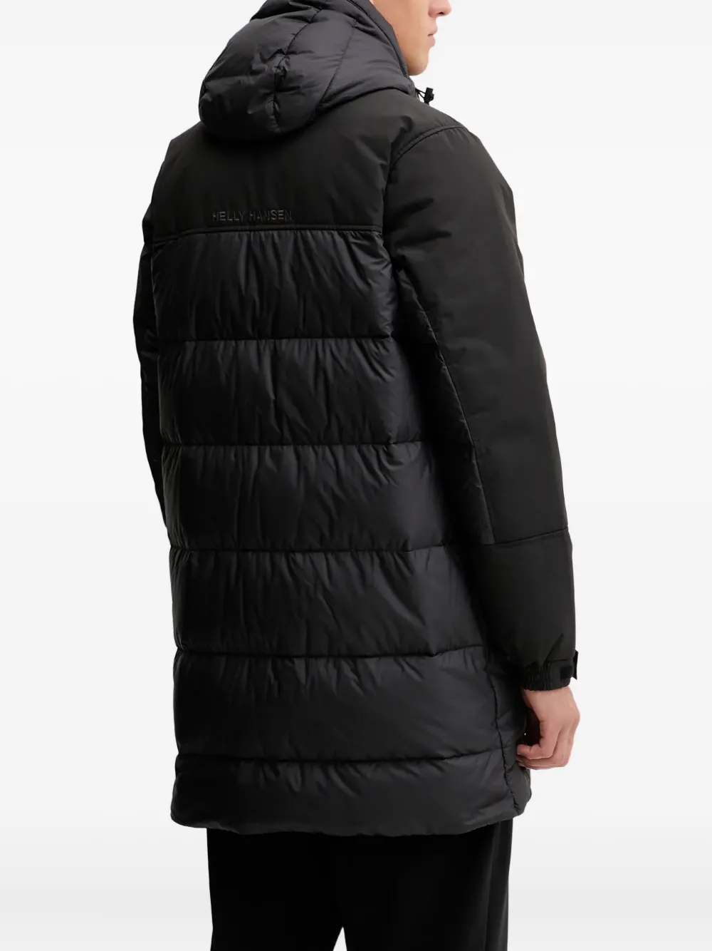 Helly Hansen Padded Hooded Coat In Black