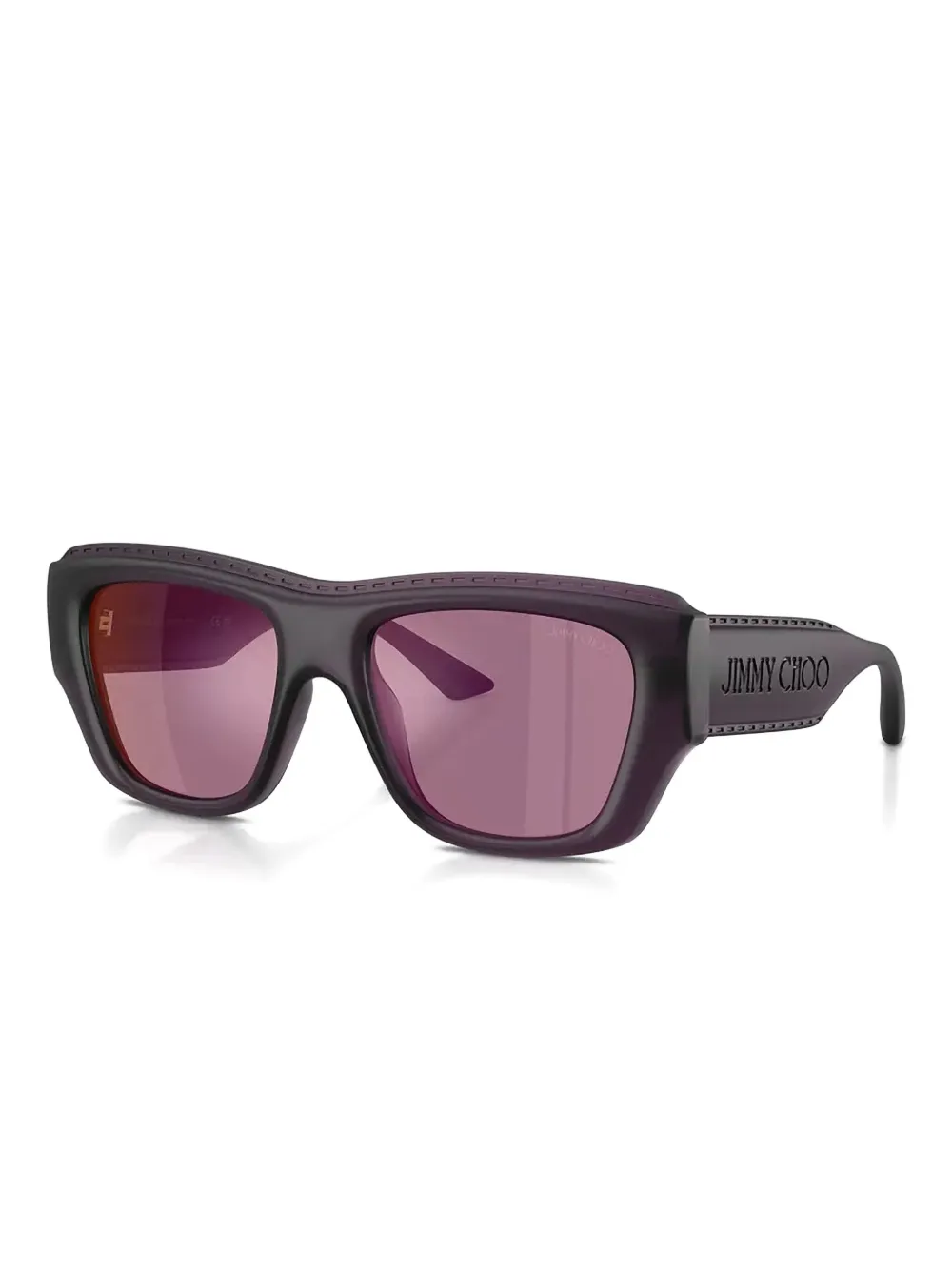 Jimmy Choo Eyewear logo geometric sunglasses - Paars