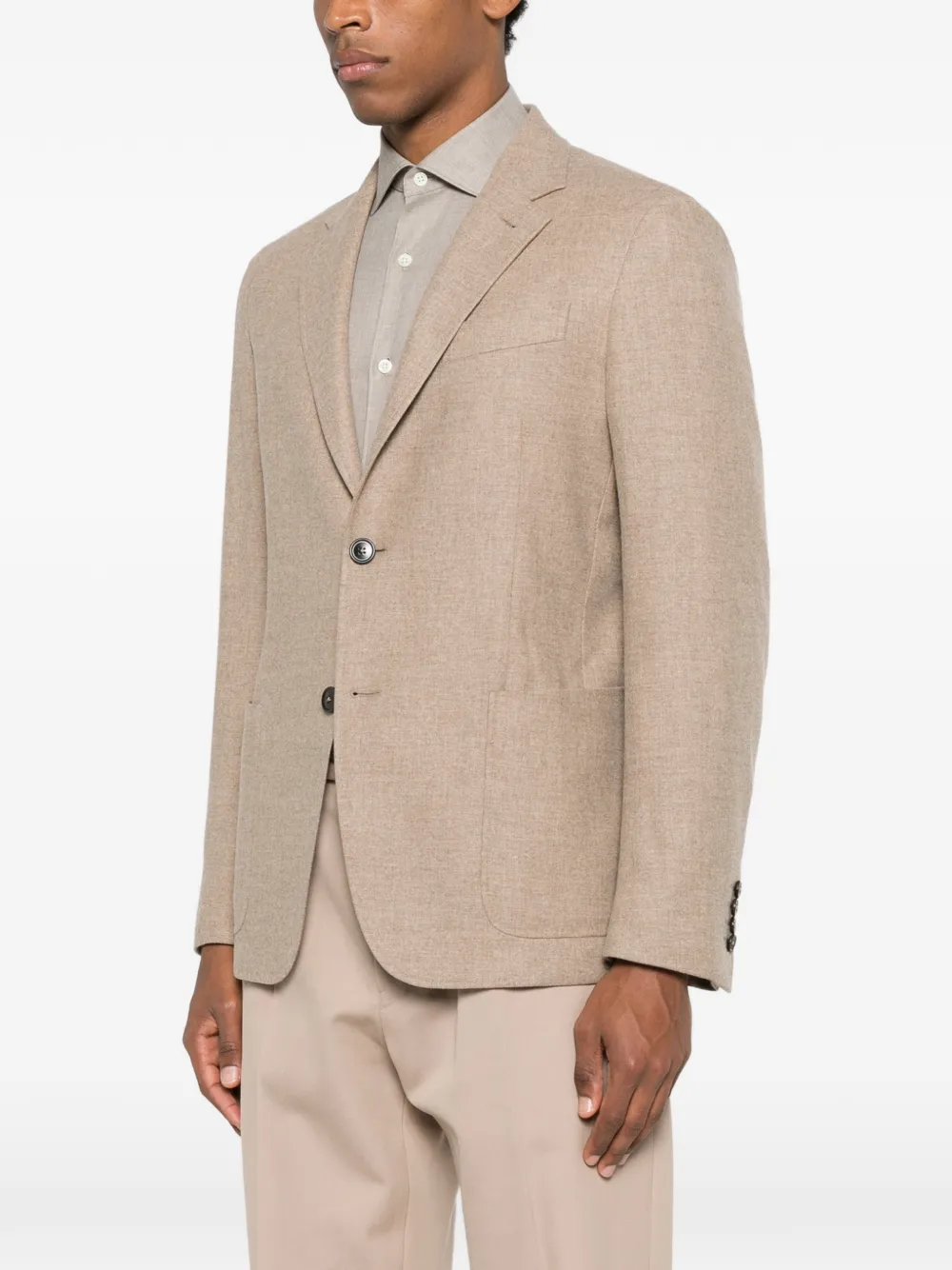 Zegna Button-up jack Beige