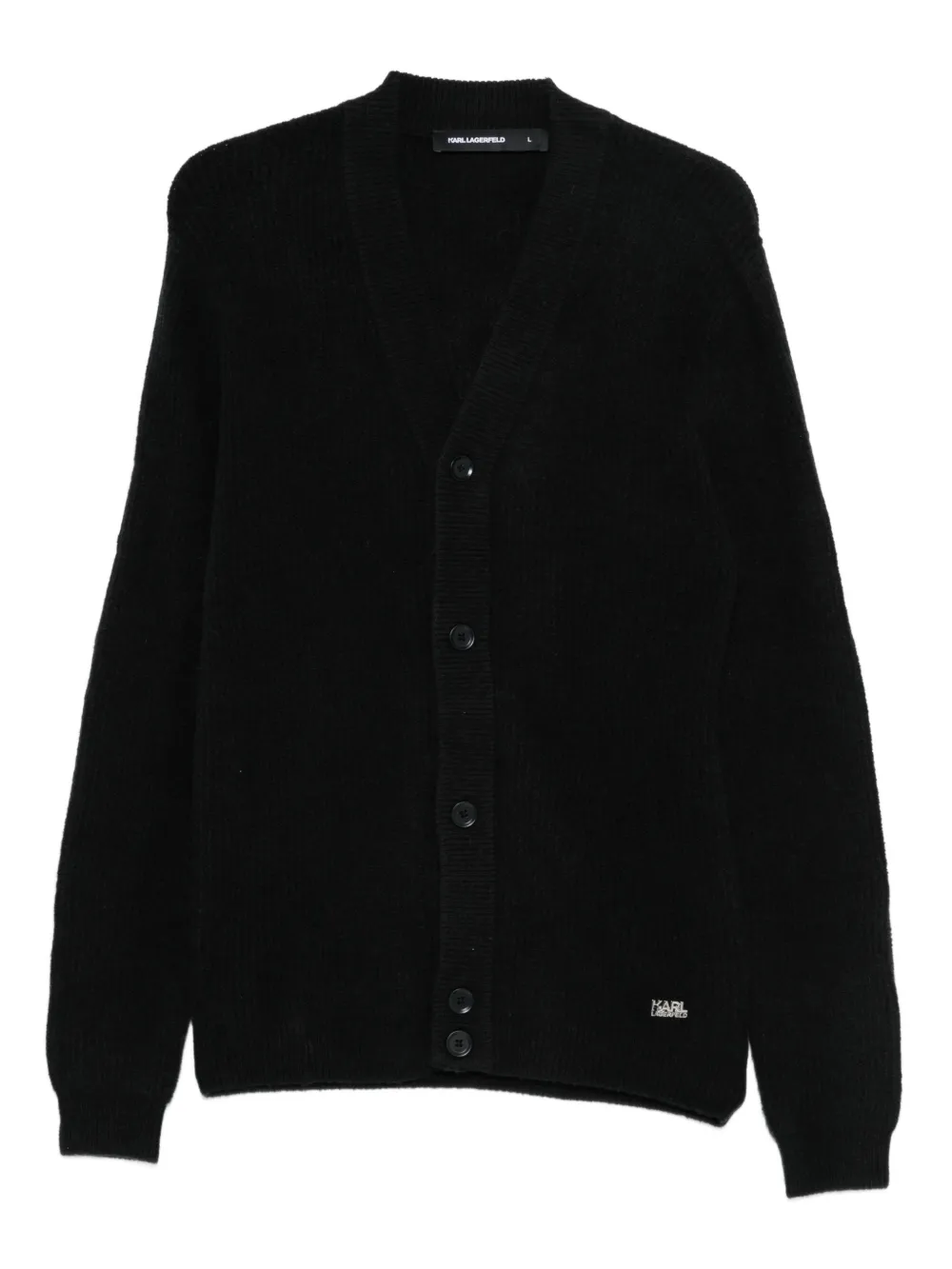 Karl Lagerfeld buttoned cardigan | negro | Image 1