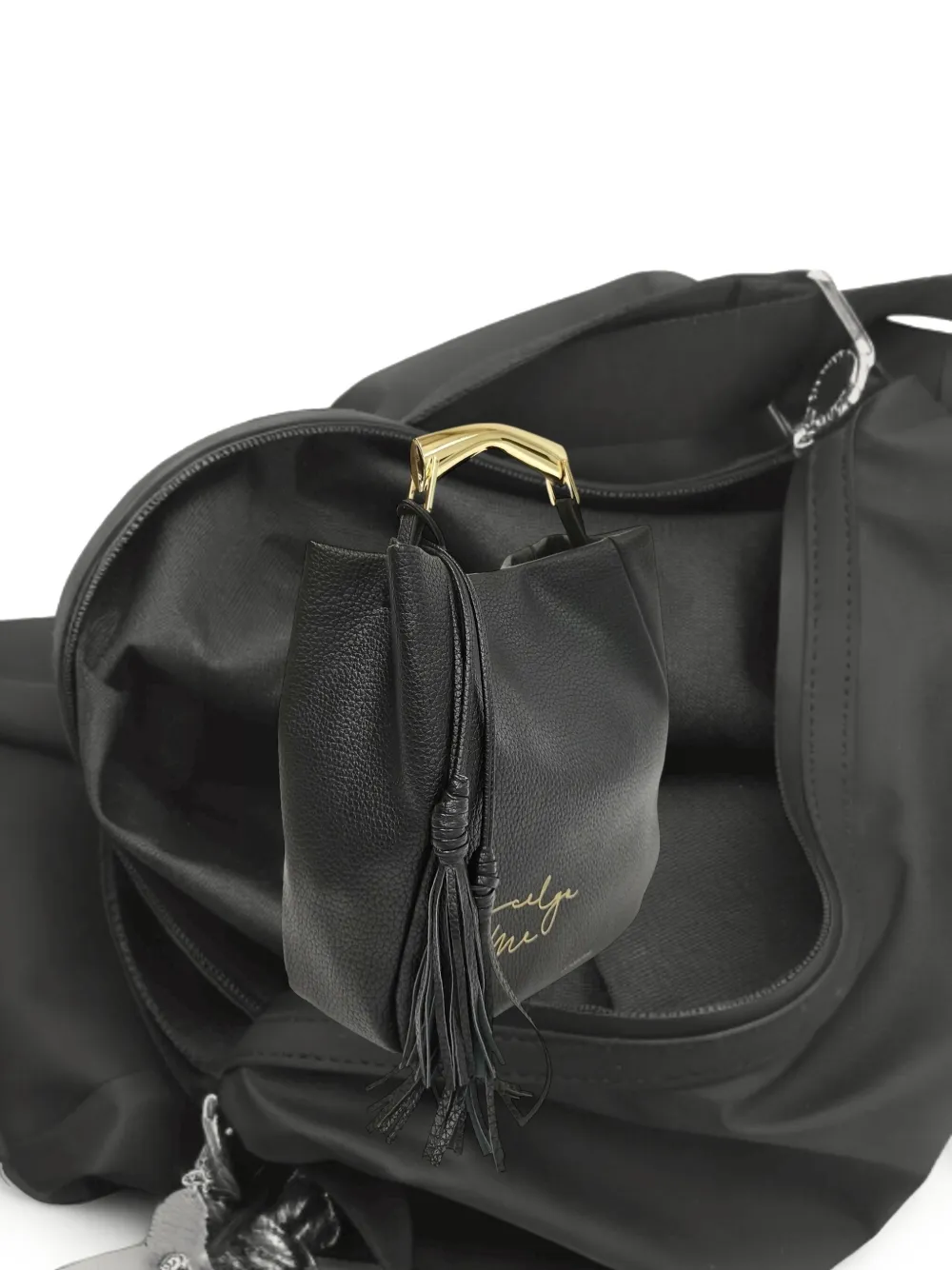 Le Pandorine Denise Tote Bag In Black