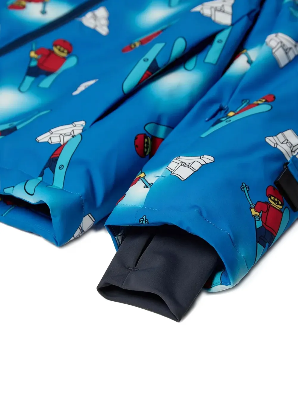 Lego Printed-hooded Jacket In Blue