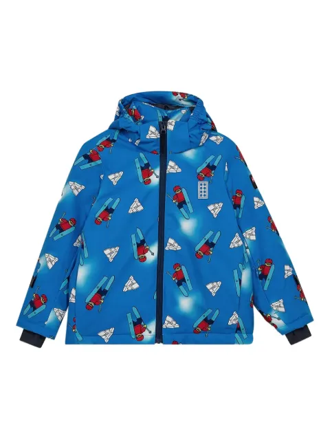 Lego printed-hooded jacket