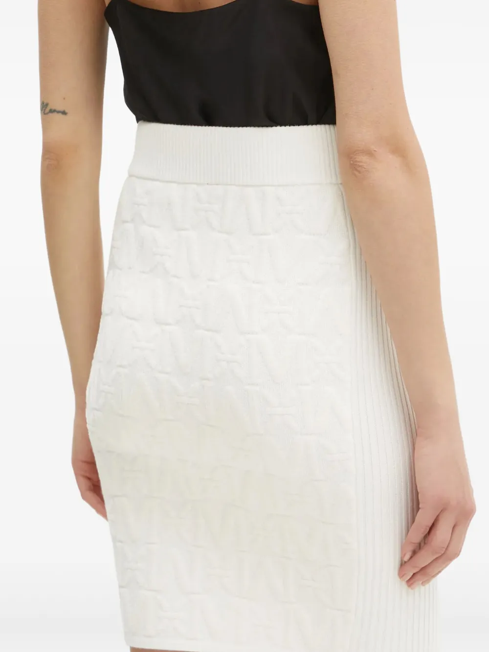 Marciano embossed button mini skirt | Fitted Skirts | Image 2