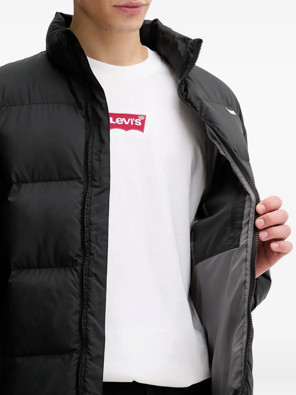 Levi's Padded Zip Jacket In Multi