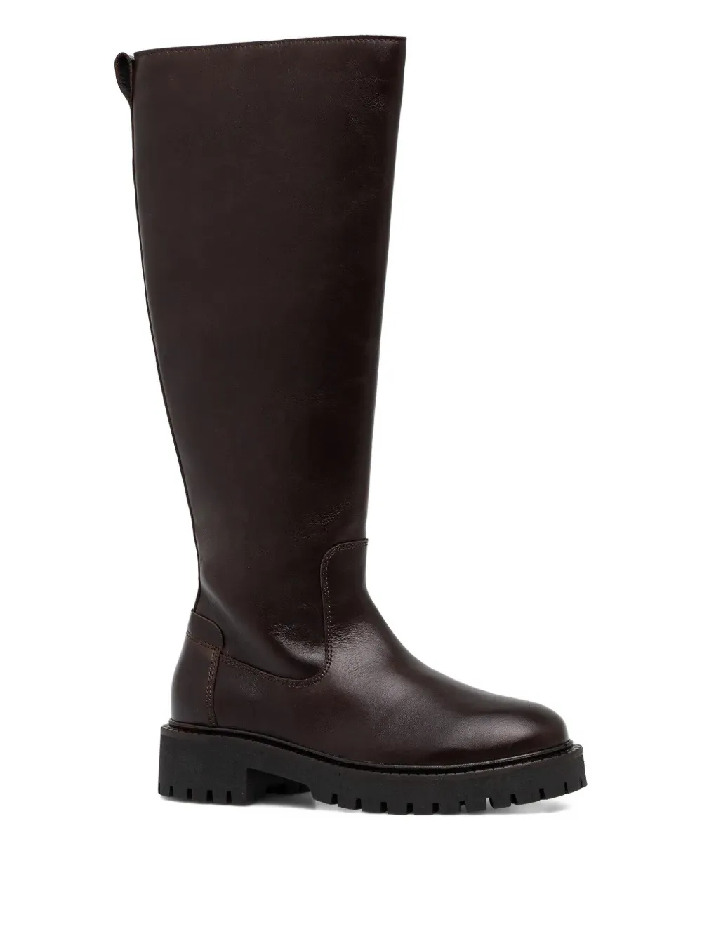Marc O'polo 35mm Phia Zip Lug-sole Boots In Brown
