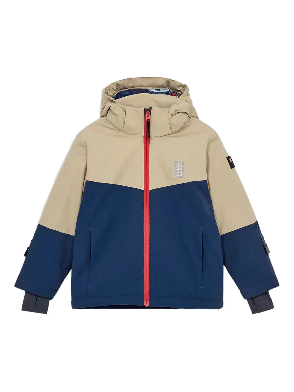 Lego hooded colour-block jacket | Neutrals | Image 1