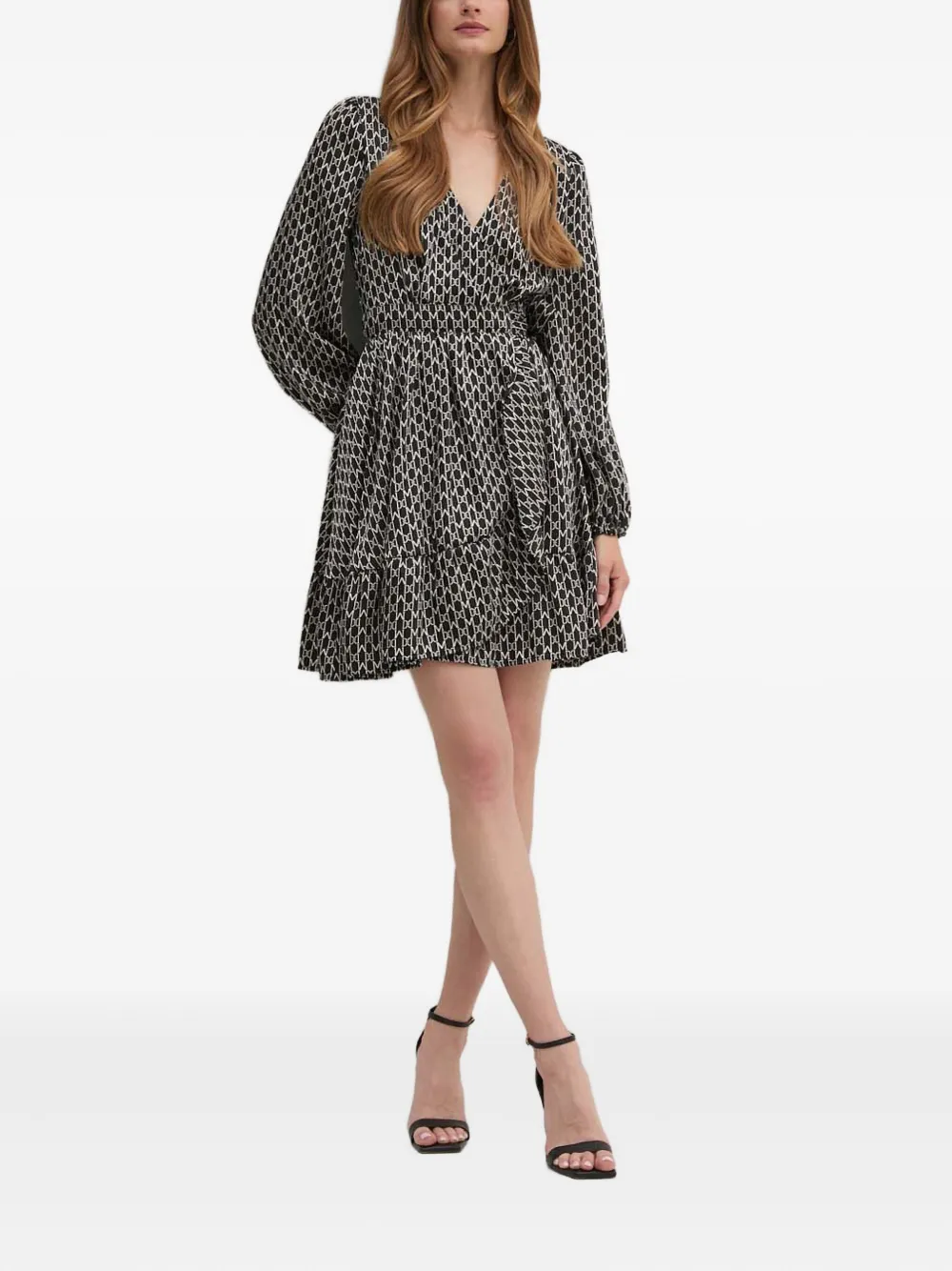 Marciano robe courte à taille nouée | noir | Image 1