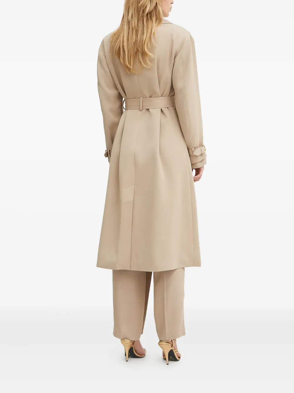 Marciano Belted Pocket Coat In Neutral