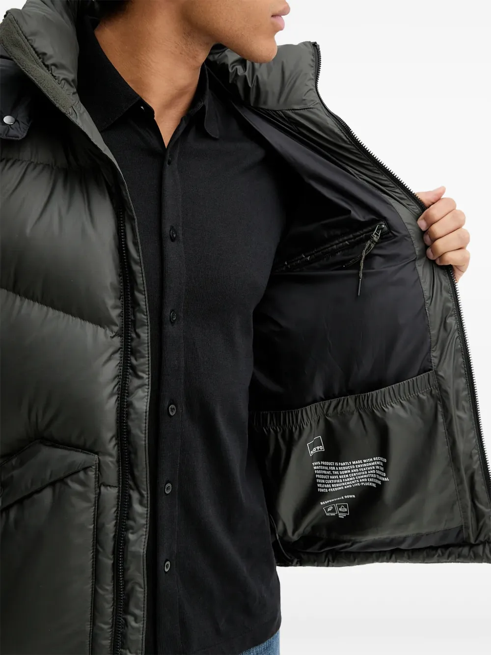 Marc O'Polo Gewatteerd jack Groen