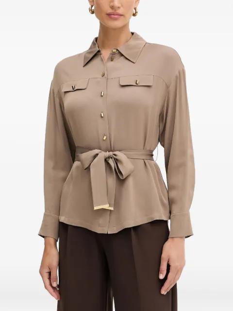 Marciano pocket-belted shirt