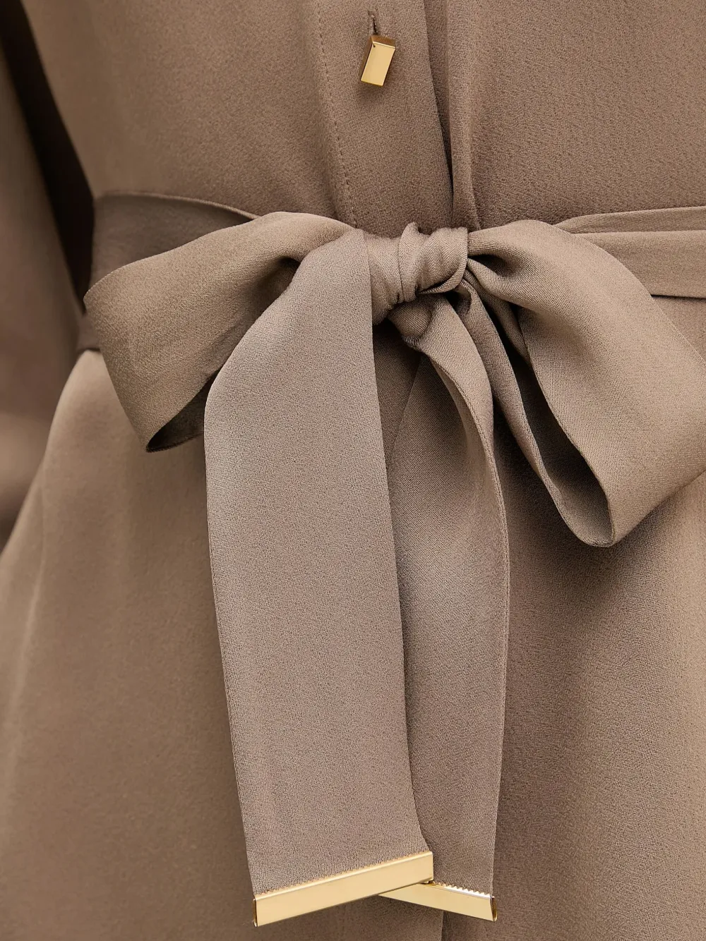 Marciano Pocket-belted Shirt In Brown