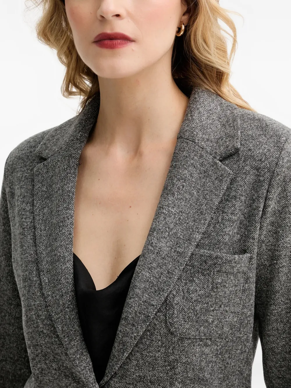 Marc O'Polo Blazer met enkele rij knopen Grijs