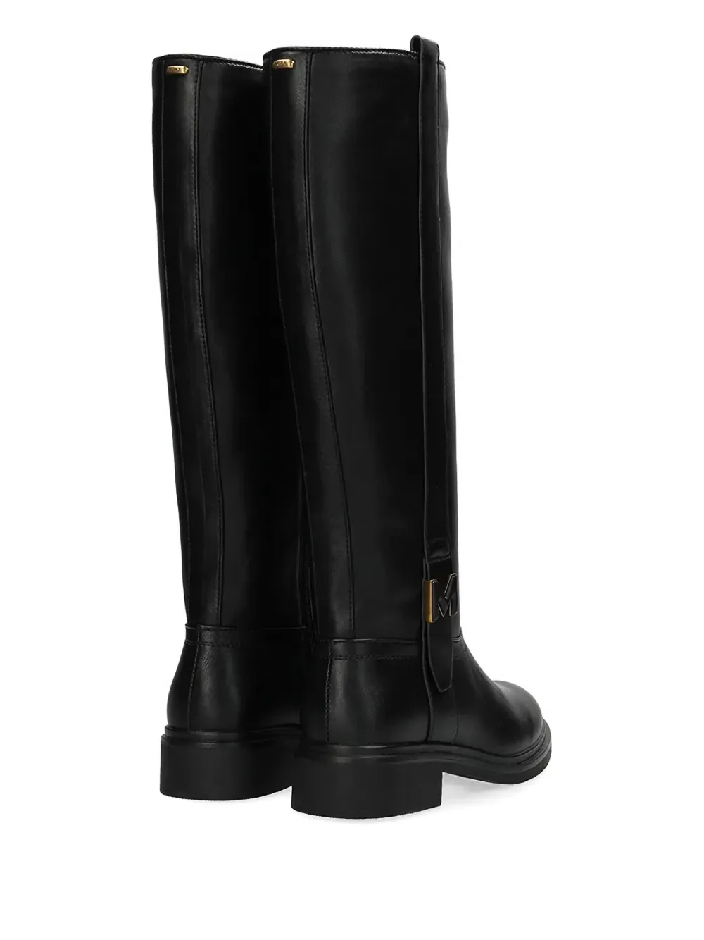 Mexx Logo Plaque Knee-high Boots In Black