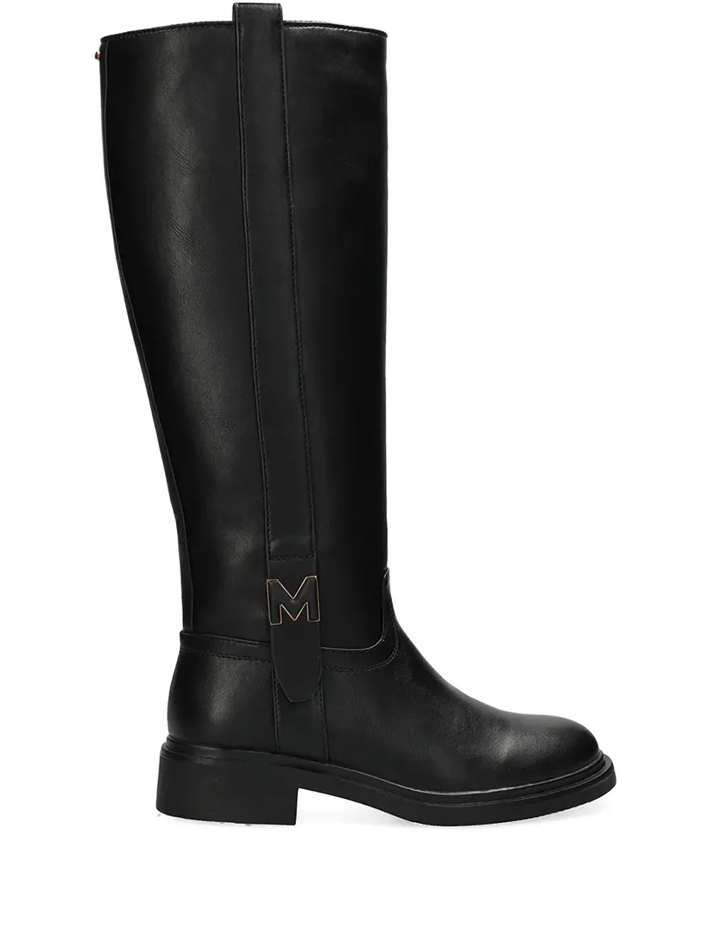 Mexx Logo Plaque Knee-high Boots In Black