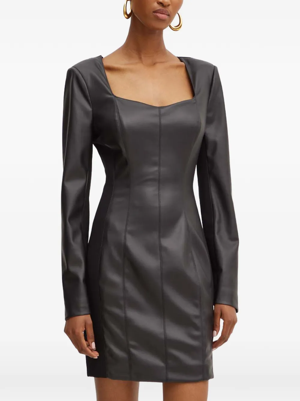 GUESS USA long-sleeve mini dress - Nero