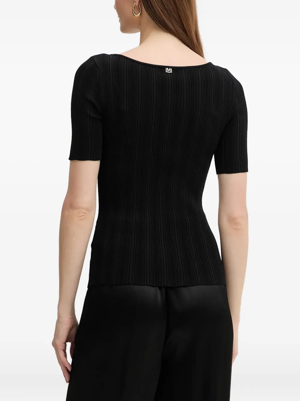 V-Neck Ribbed T-Shirt