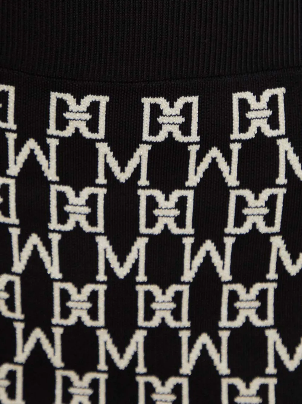 Marciano Off-shoulder Patterned Sweater In Black